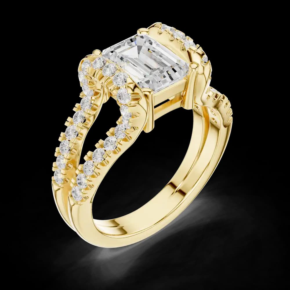 Filigree Lace Lab Grown Diamond Ring - Image 5 Filigree Lace Lab Grown Diamond Ring, view 5 of 6