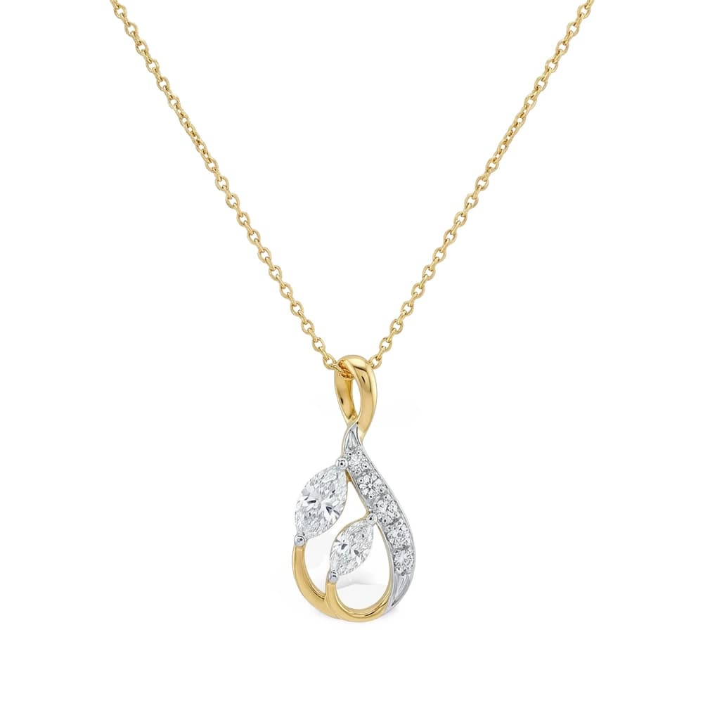 Fine Four Prong Lab Grown Diamond Pendant - Image 1 Fine Four Prong Lab Grown Diamond Pendant, view 1 of 5