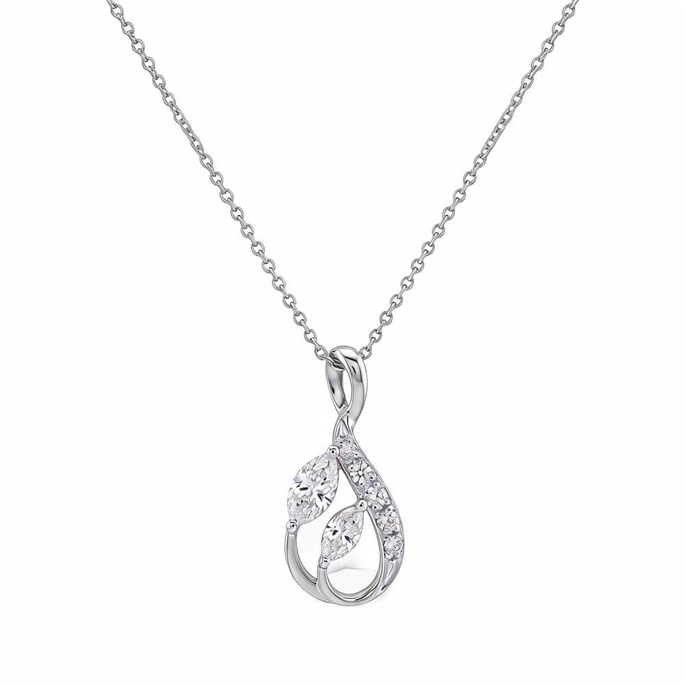 Fine Four Prong Lab Grown Diamond Pendant - Image 3 Fine Four Prong Lab Grown Diamond Pendant, view 3 of 5