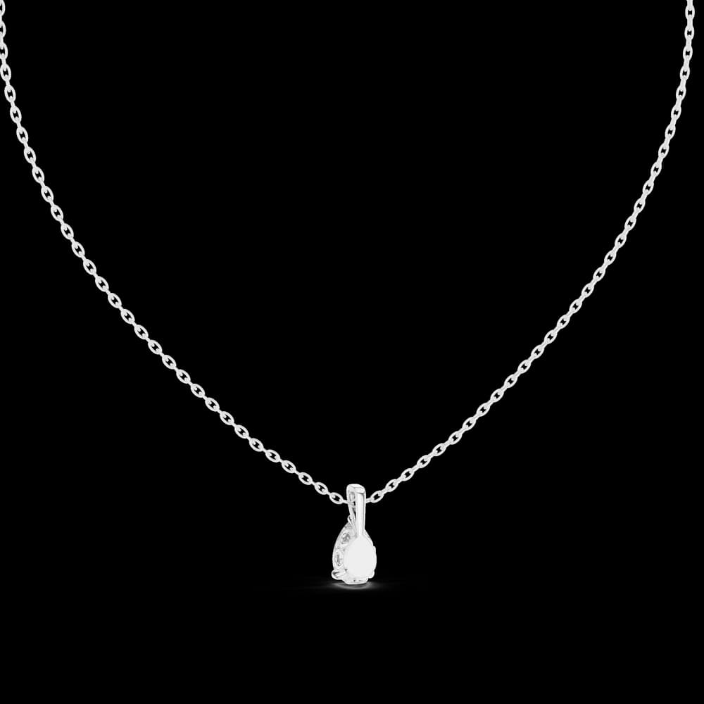 Fine Classic lab grown diamond pendant - Image 2 Fine Classic lab grown diamond pendant, view 2 of 6