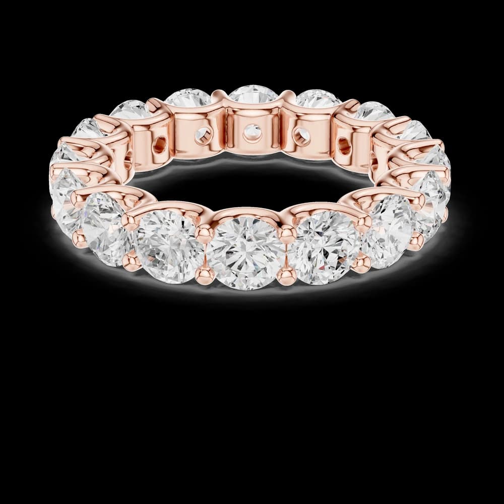 Round Eternity Four Prong Ring - Image 1 Round Eternity Four Prong Ring, view 1 of 6