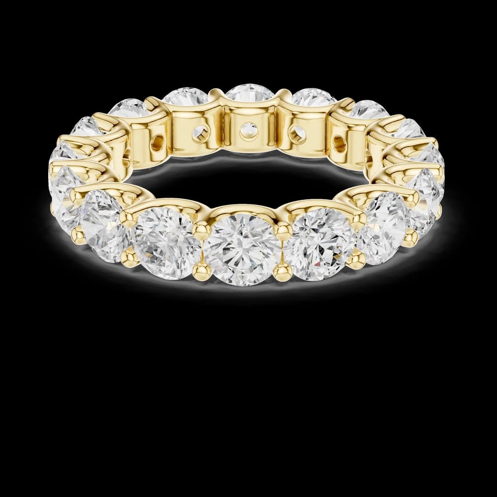 Round Eternity Four Prong Ring - Image 3 Round Eternity Four Prong Ring, view 3 of 6