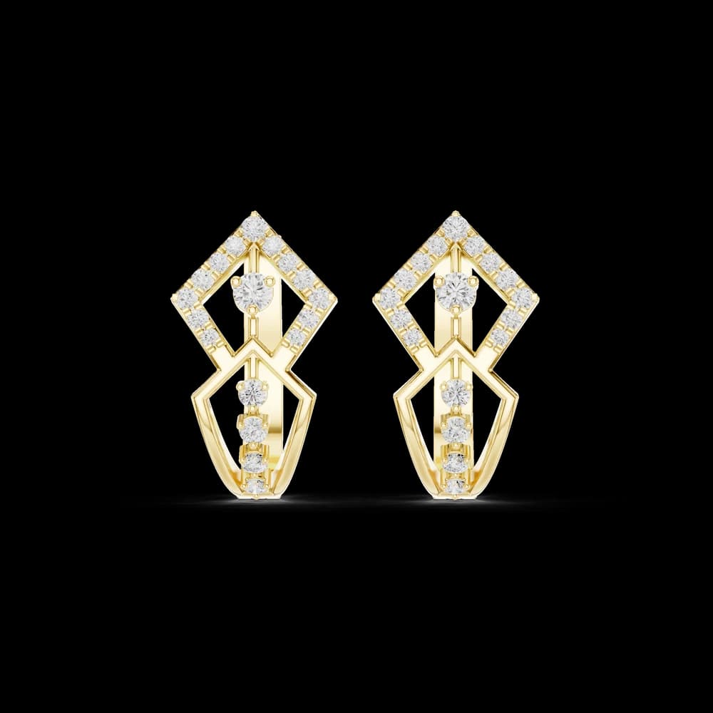First Light lab grown diamond earring design - Image 3 First Light lab grown diamond earring design, view 3 of 6