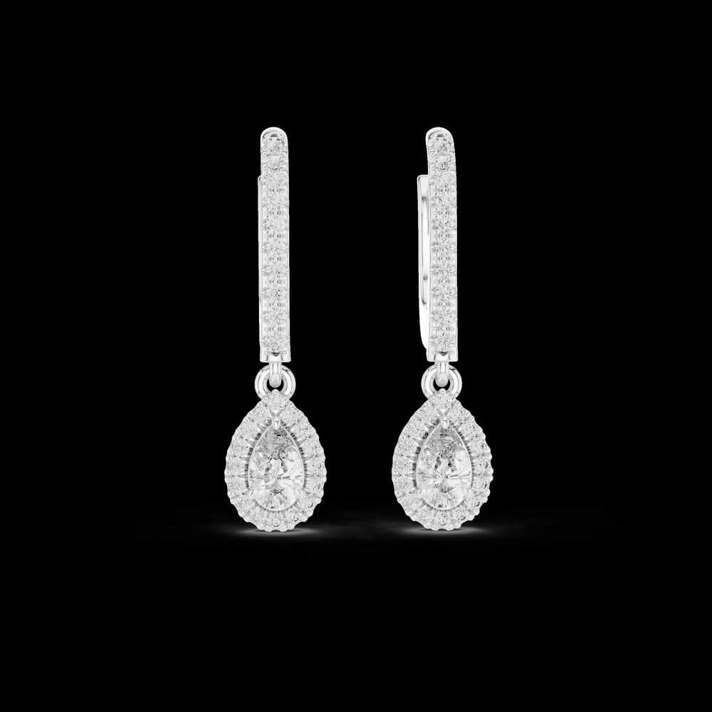 Flaring Lab grown diamond Earrings pair - Image 2 Flaring Lab grown diamond Earrings pair, view 2 of 6
