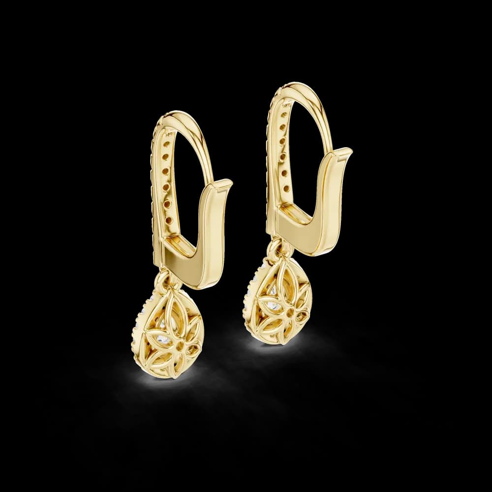 Flaring Lab grown diamond Earrings pair - Image 6 Flaring Lab grown diamond Earrings pair, view 6 of 6