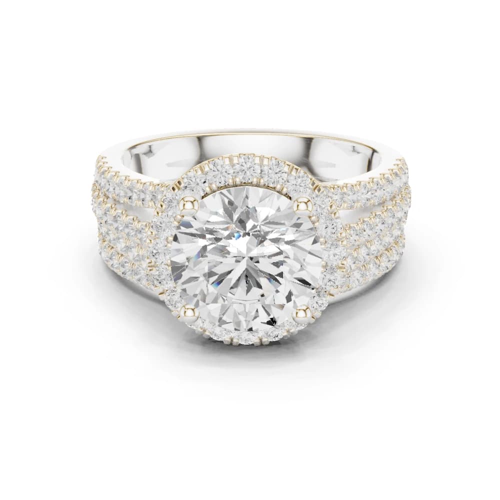 Flint Stone Lab Grown Diamond Tiered Halo Ring - Image 2 Flint Stone Lab Grown Diamond Tiered Halo Ring, view 2 of 9