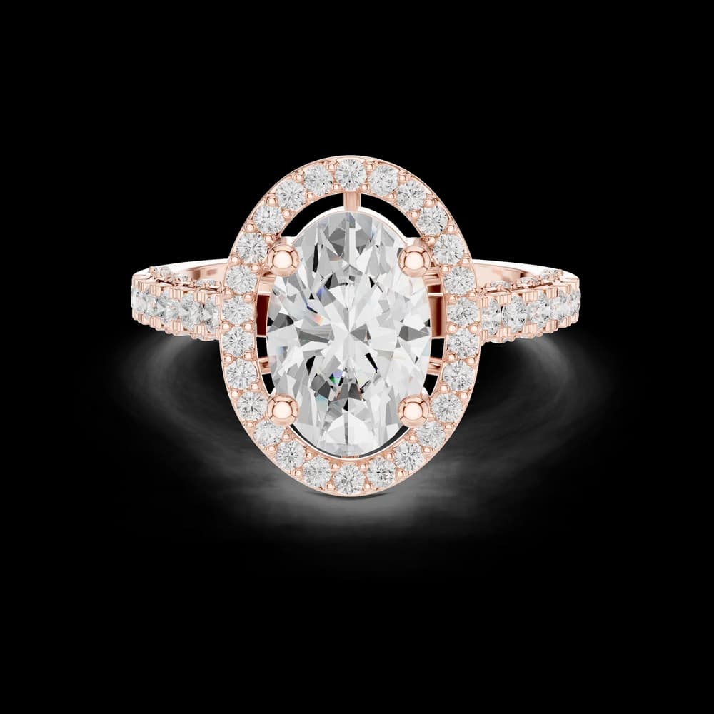 Floating Basket Lab Grown Diamond Ring - Image 1 Floating Basket Lab Grown Diamond Ring, view 1 of 6
