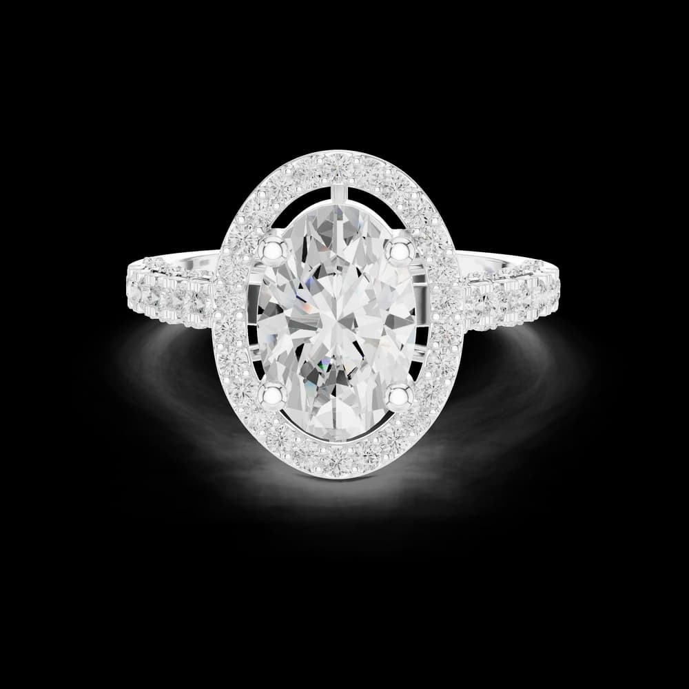Floating Basket Lab Grown Diamond Ring - Image 2 Floating Basket Lab Grown Diamond Ring, view 2 of 6