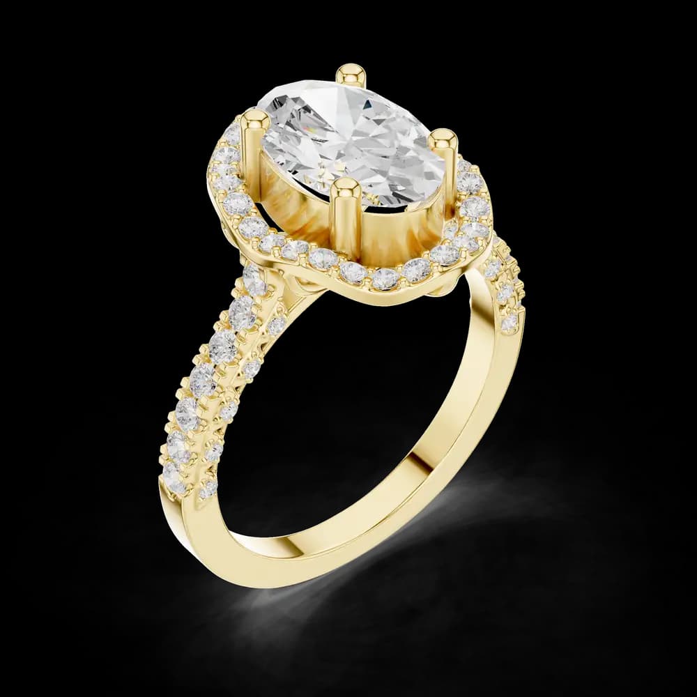 Floating Basket Lab Grown Diamond Ring - Image 5 Floating Basket Lab Grown Diamond Ring, view 5 of 6