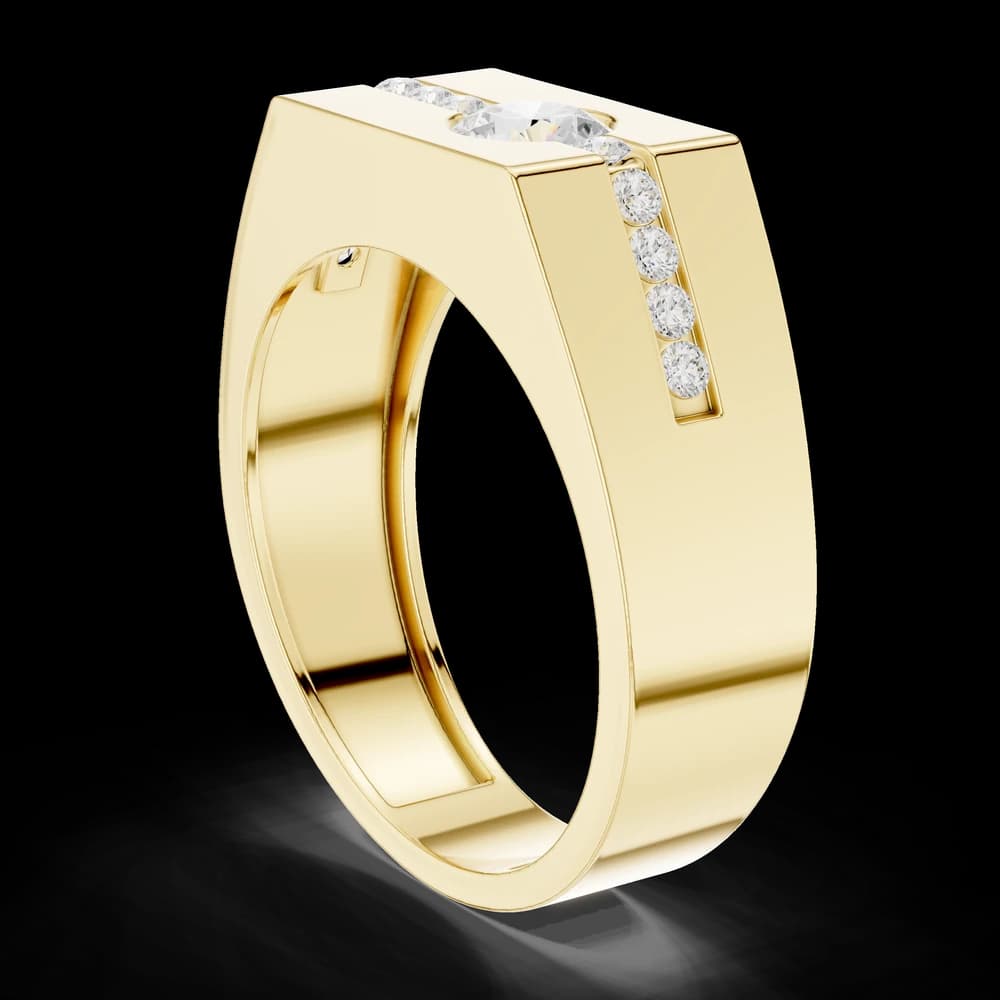 Floating Center Lab Grown Diamond Ring - Image 4 Floating Center Lab Grown Diamond Ring, view 4 of 6
