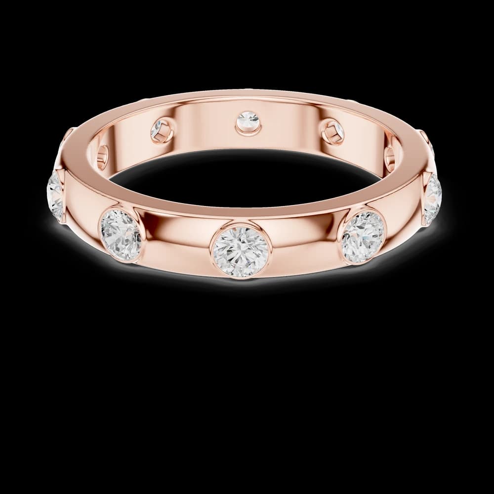 Classic Flush Set Lab Grown Diamond Eternity Band - Image 1 Classic Flush Set Lab Grown Diamond Eternity Band, view 1 of 6