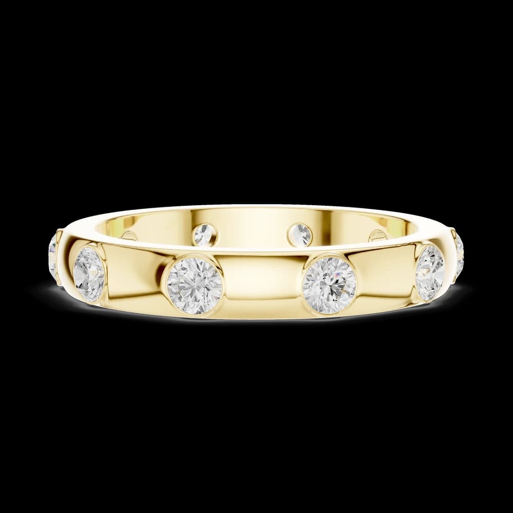 Classic Flush Set Lab Grown Diamond Eternity Band - Image 6 Classic Flush Set Lab Grown Diamond Eternity Band, view 6 of 6