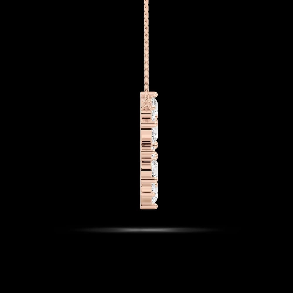 Floating Lab Grown Diamond Circle Necklace - Image 3 Floating Lab Grown Diamond Circle Necklace, view 3 of 4