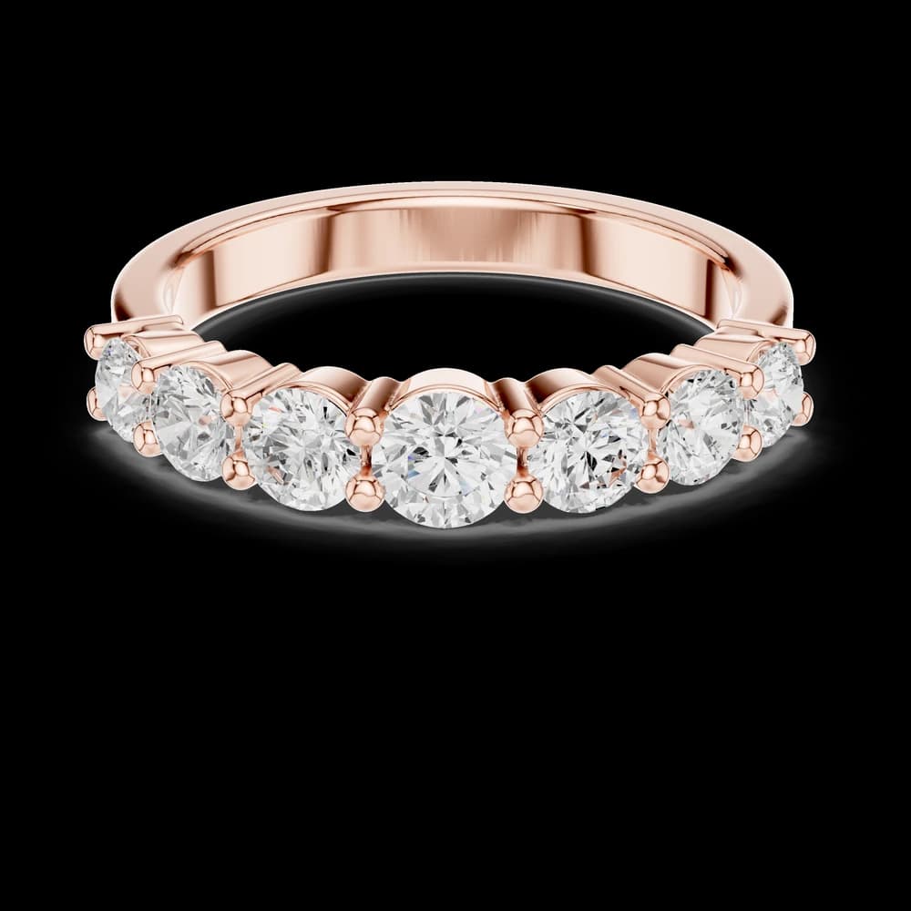 Classic Seven-Stone Round Eternity Band - Image 1 Classic Seven-Stone Round Eternity Band, view 1 of 6