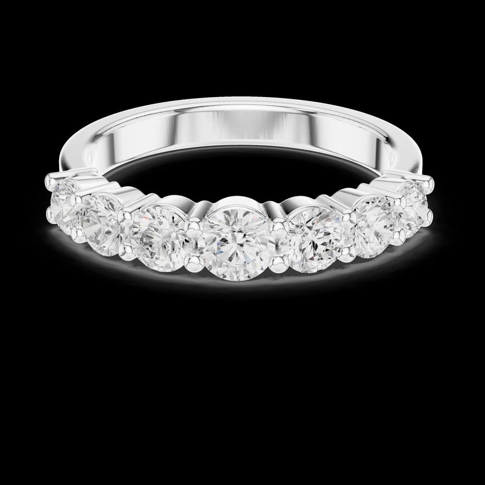 Classic Seven-Stone Round Eternity Band - Image 2 Classic Seven-Stone Round Eternity Band, view 2 of 6