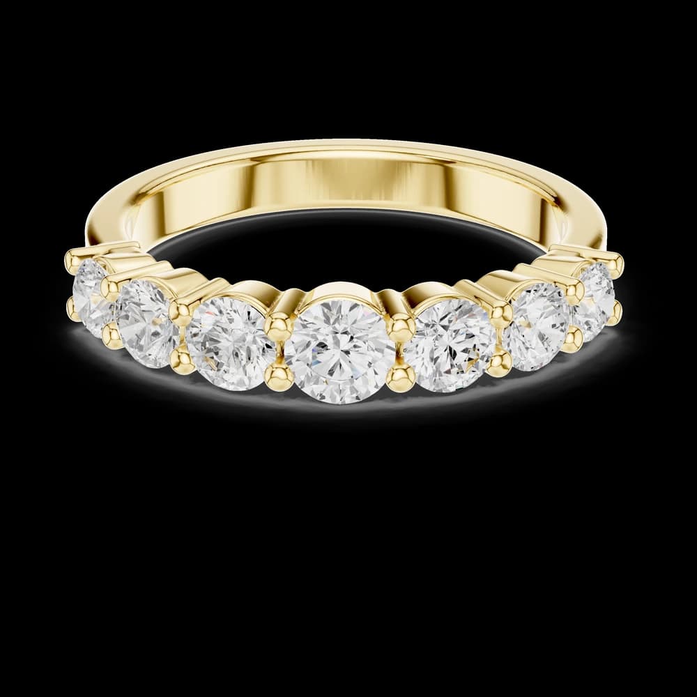 Classic Seven-Stone Round Eternity Band - Image 3 Classic Seven-Stone Round Eternity Band, view 3 of 6