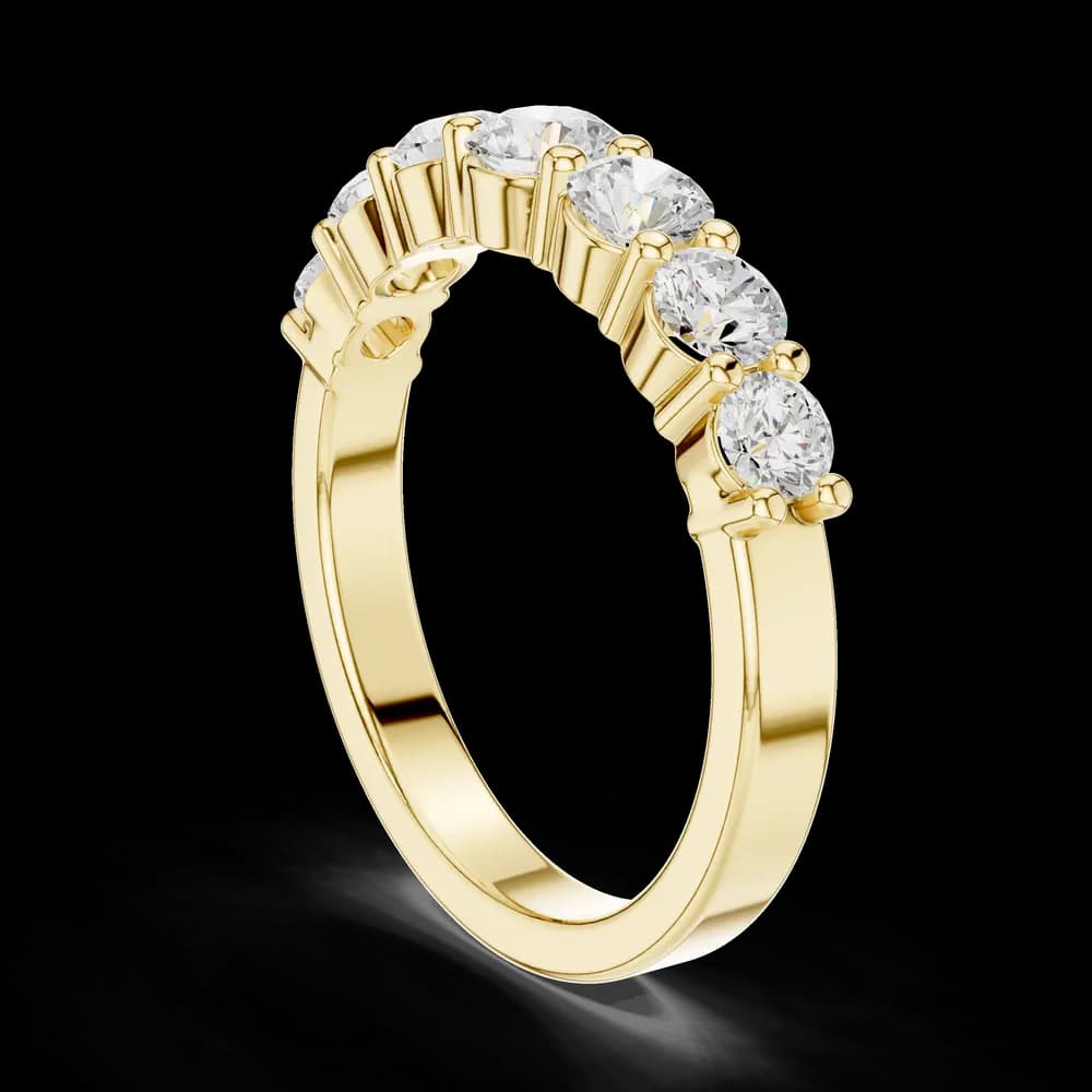 Classic Seven-Stone Round Eternity Band - Image 4 Classic Seven-Stone Round Eternity Band, view 4 of 6