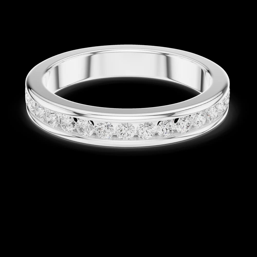 Classic Channel Set Round Diamond Eternity Band - Image 2 Classic Channel Set Round Diamond Eternity Band, view 2 of 6