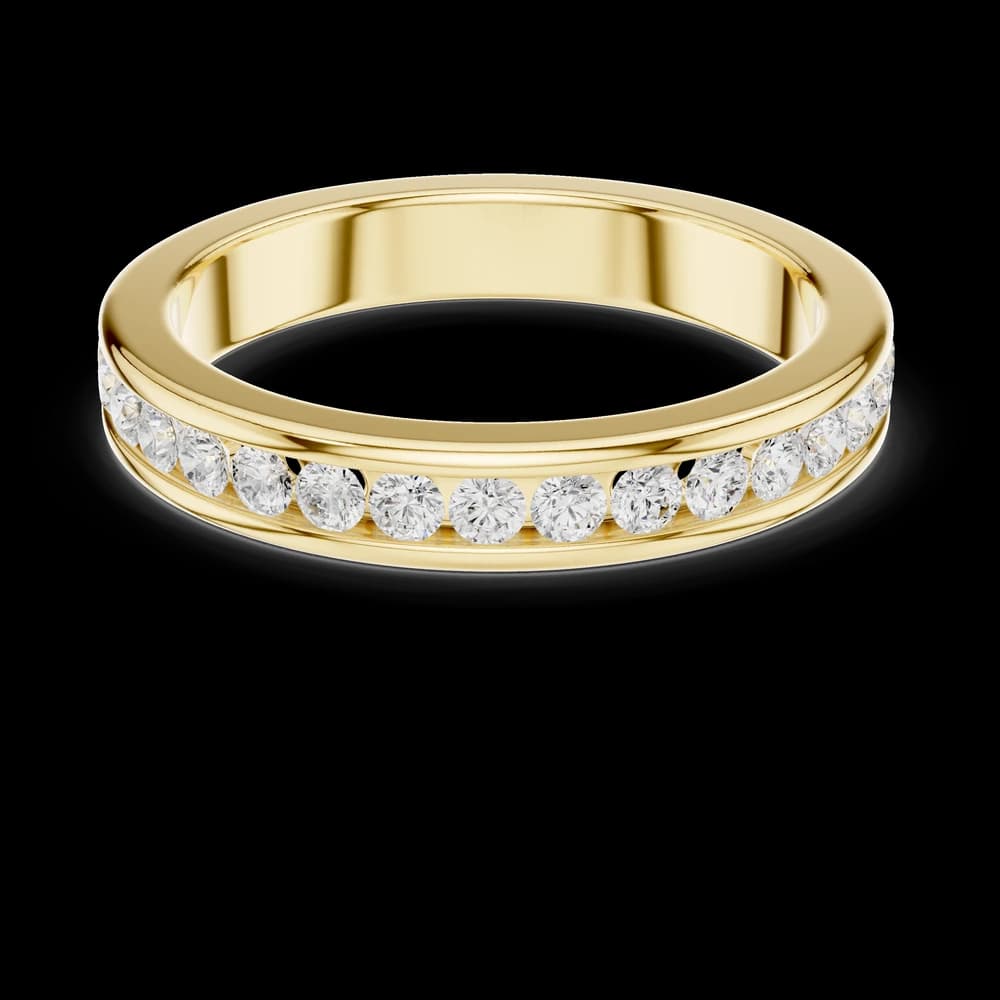 Classic Channel Set Round Diamond Eternity Band - Image 3 Classic Channel Set Round Diamond Eternity Band, view 3 of 6