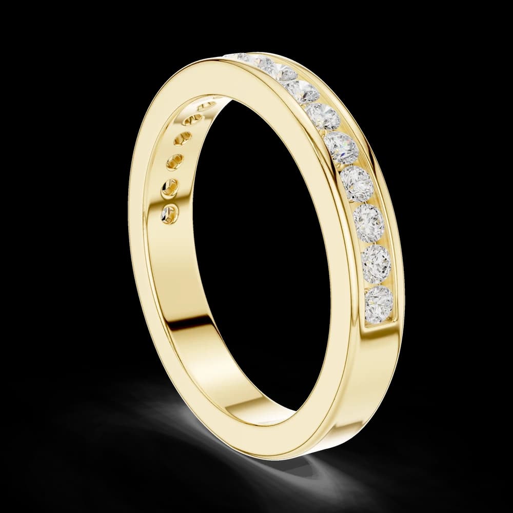 Classic Channel Set Round Diamond Eternity Band - Image 4 Classic Channel Set Round Diamond Eternity Band, view 4 of 6