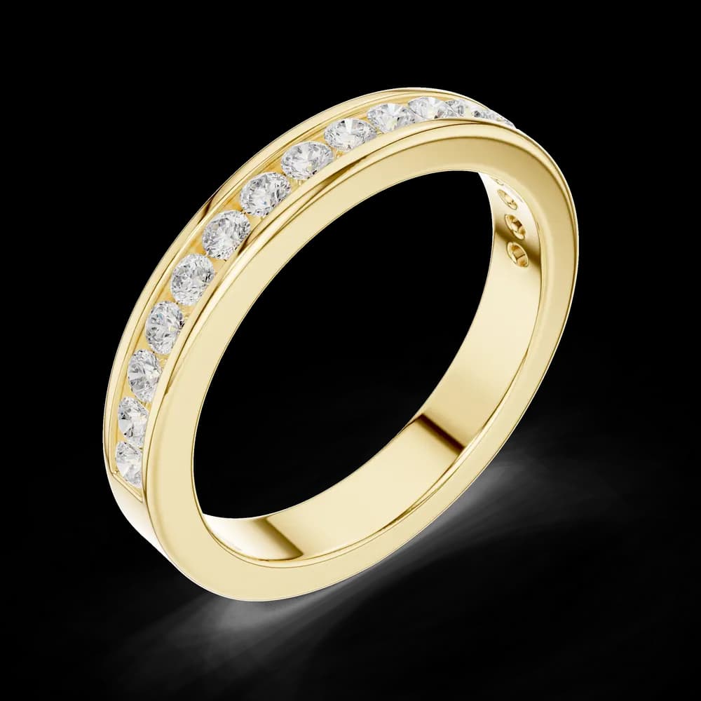 Classic Channel Set Round Diamond Eternity Band - Image 5 Classic Channel Set Round Diamond Eternity Band, view 5 of 6