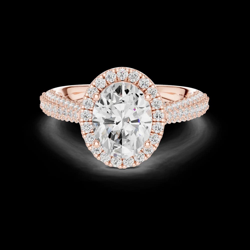 Fluid Curve Lab Grown Diamond Ring - Image 1 Fluid Curve Lab Grown Diamond Ring, view 1 of 6