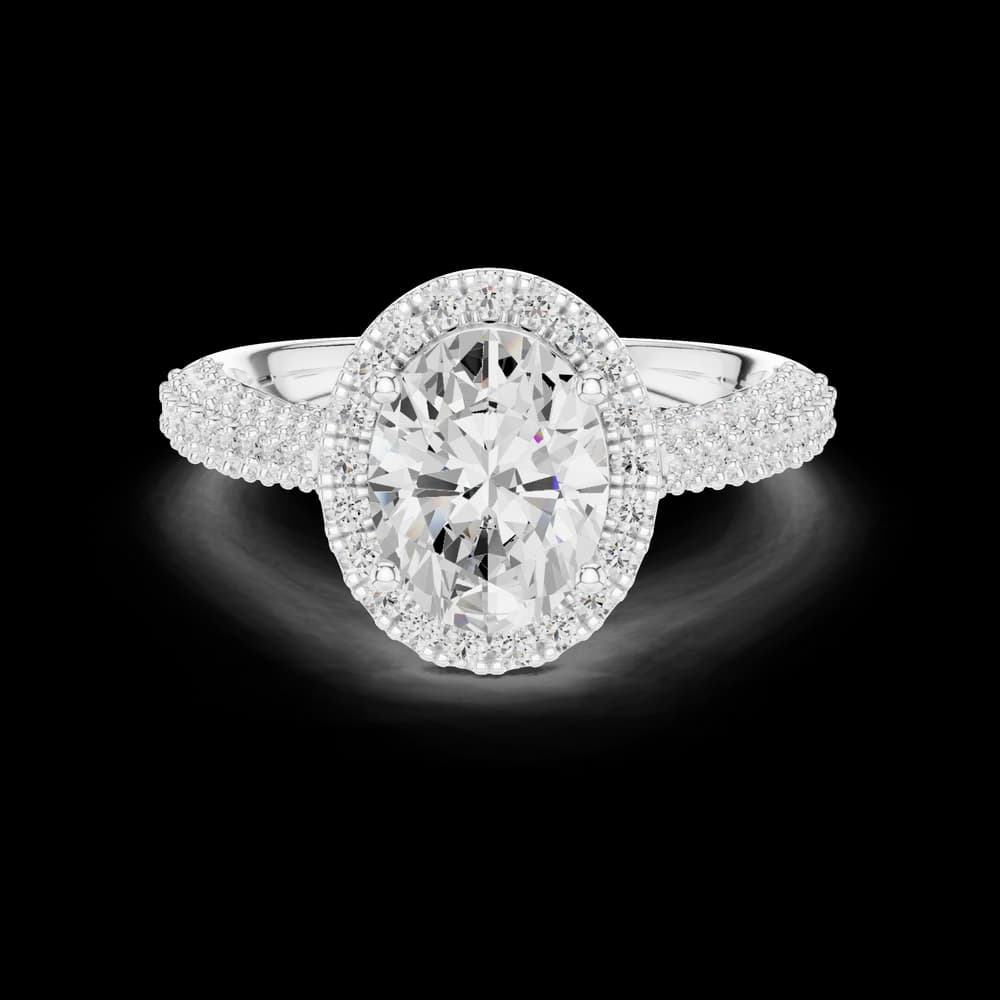 Fluid Curve Lab Grown Diamond Ring - Image 2 Fluid Curve Lab Grown Diamond Ring, view 2 of 6