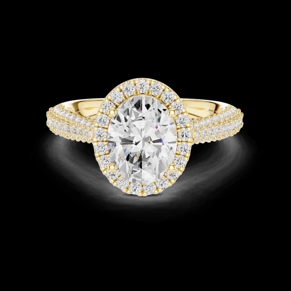 Fluid Curve Lab Grown Diamond Ring - Image 3 Fluid Curve Lab Grown Diamond Ring, view 3 of 6
