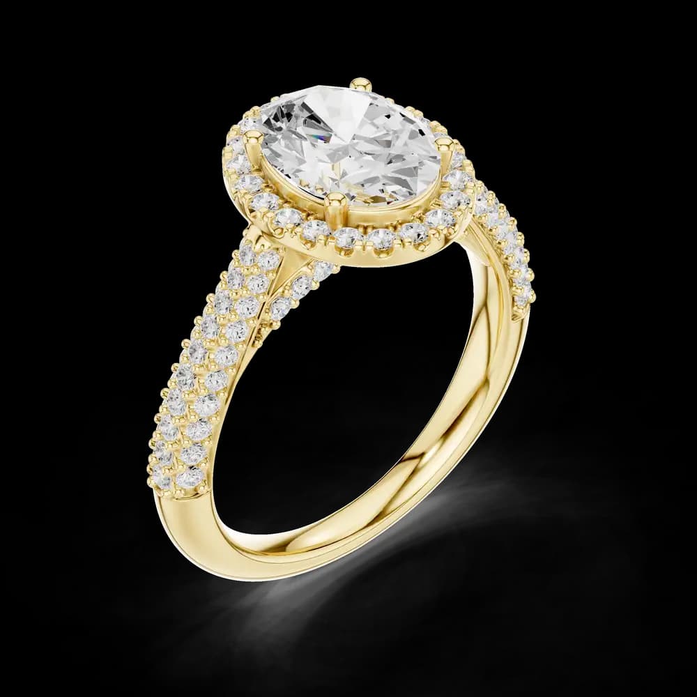 Fluid Curve Lab Grown Diamond Ring - Image 5 Fluid Curve Lab Grown Diamond Ring, view 5 of 6