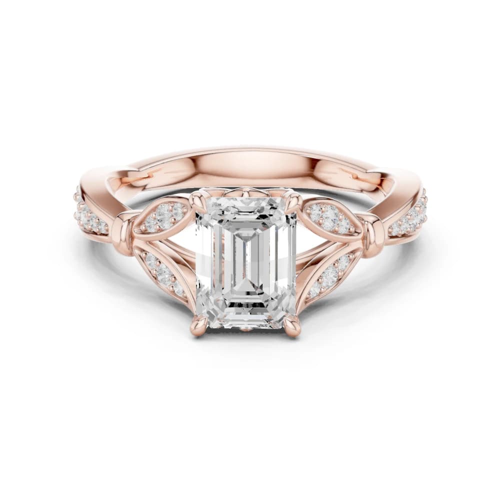 Forest Canopy Lab Grown Diamond Emerald Cut Ring - Image 1 Forest Canopy Lab Grown Diamond Emerald Cut Ring, view 1 of 9