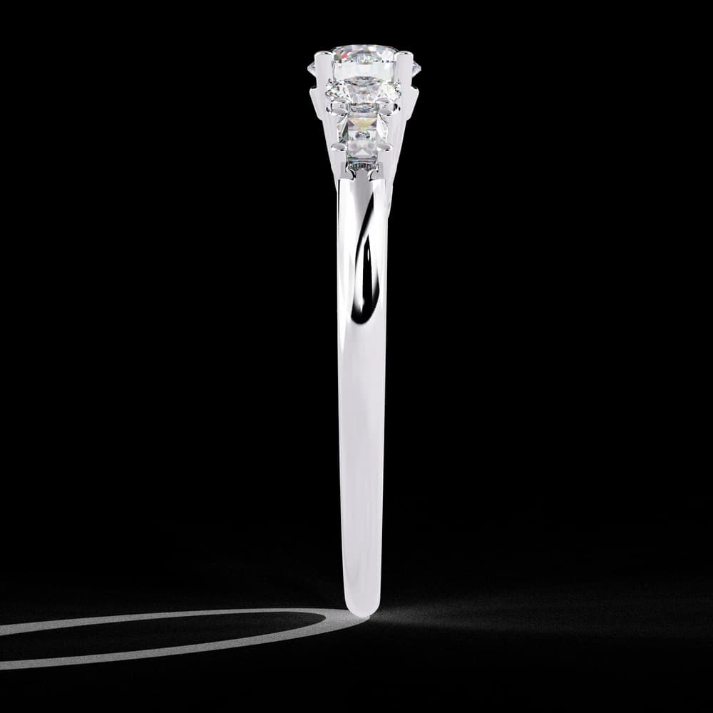 Contemporary Multi-Stone Lab Grown Diamond Ring - Image 4 Contemporary Multi-Stone Lab Grown Diamond Ring, view 4 of 5