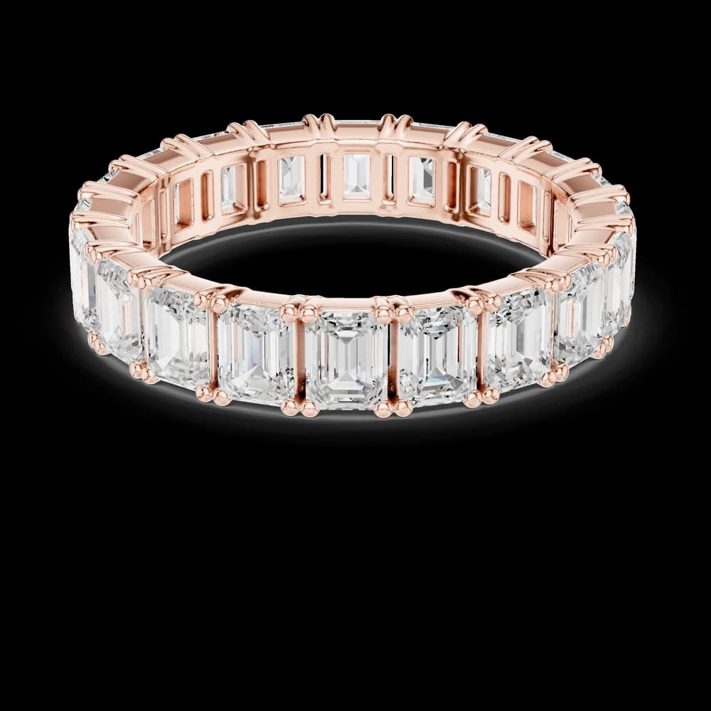 Emerald Cut Full Eternity Band - Image 1 Emerald Cut Full Eternity Band, view 1 of 6