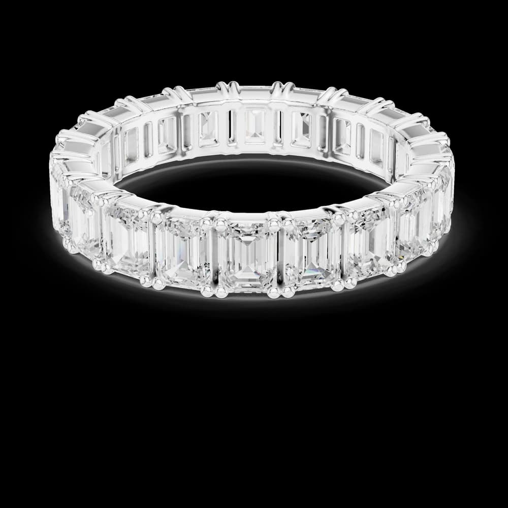 Emerald Cut Full Eternity Band - Image 2 Emerald Cut Full Eternity Band, view 2 of 6
