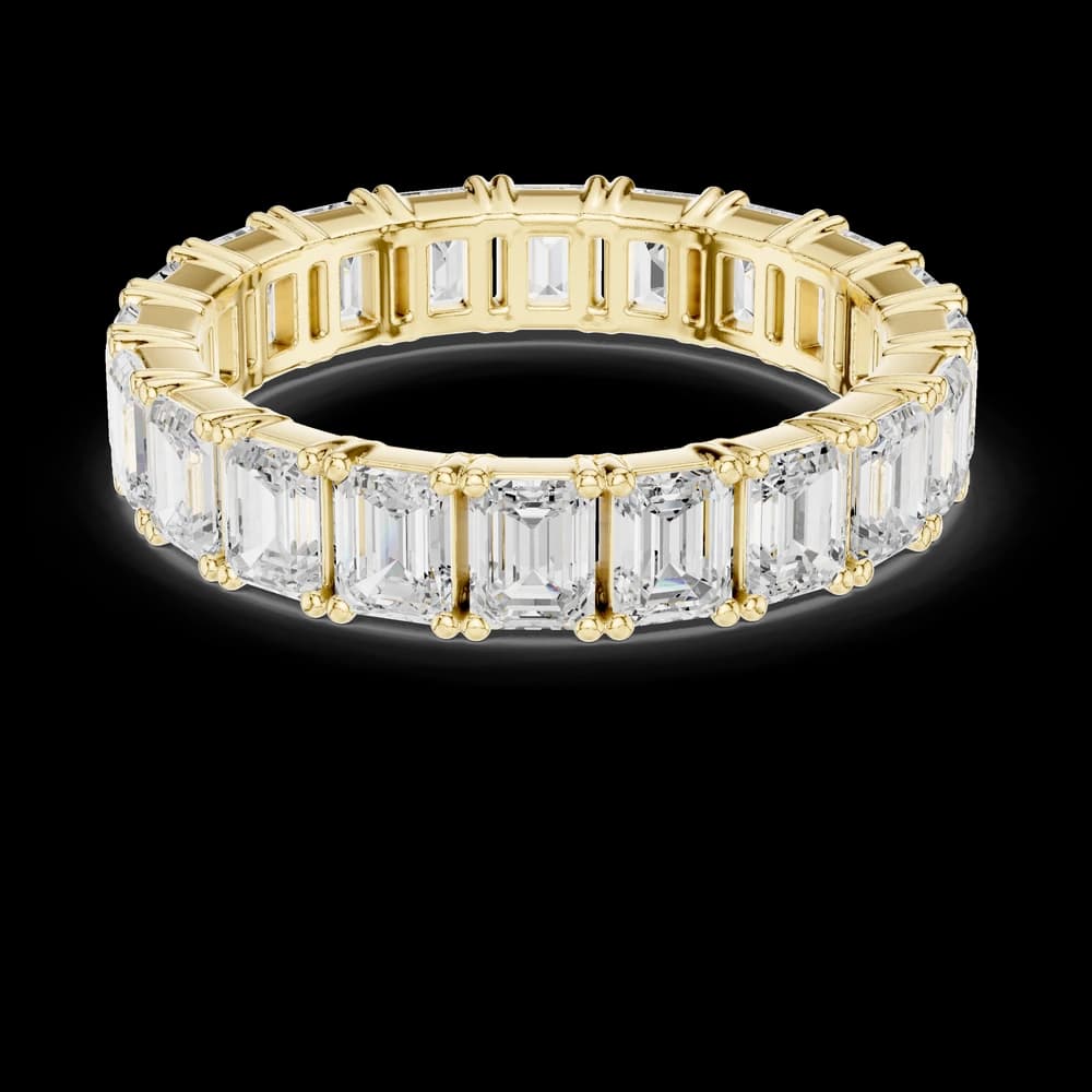 Emerald Cut Full Eternity Band - Image 3 Emerald Cut Full Eternity Band, view 3 of 6