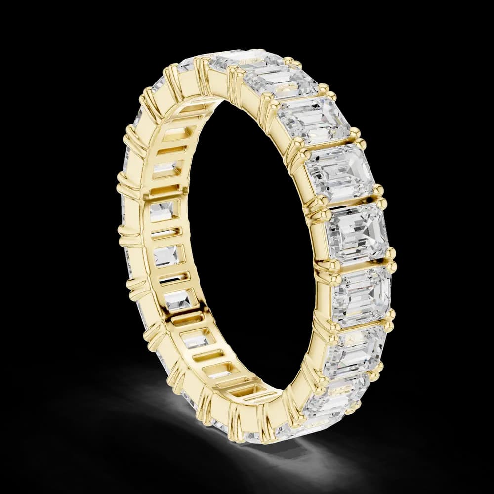 Emerald Cut Full Eternity Band - Image 4 Emerald Cut Full Eternity Band, view 4 of 6