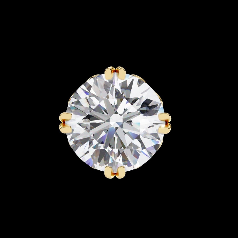 Four-Prong Round Cut Lab Grown Diamond Stud Earrings - Image 1 Four-Prong Round Cut Lab Grown Diamond Stud Earrings, view 1 of 20