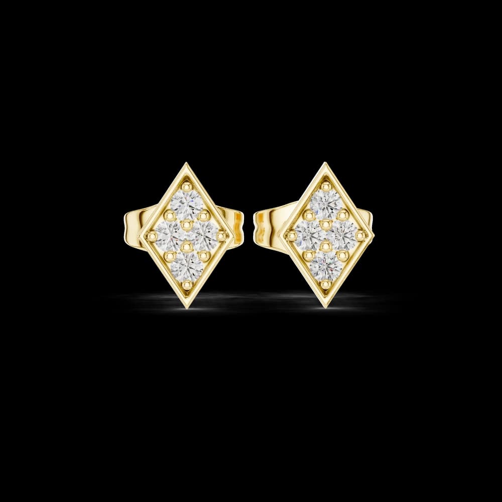 Free Bird lab grown diamond earring design - Image 3 Free Bird lab grown diamond earring design, view 3 of 6