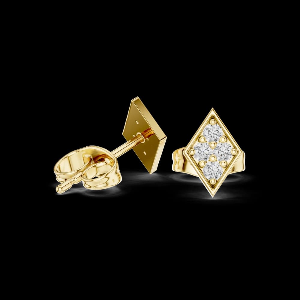 Free Bird lab grown diamond earring design - Image 4 Free Bird lab grown diamond earring design, view 4 of 6