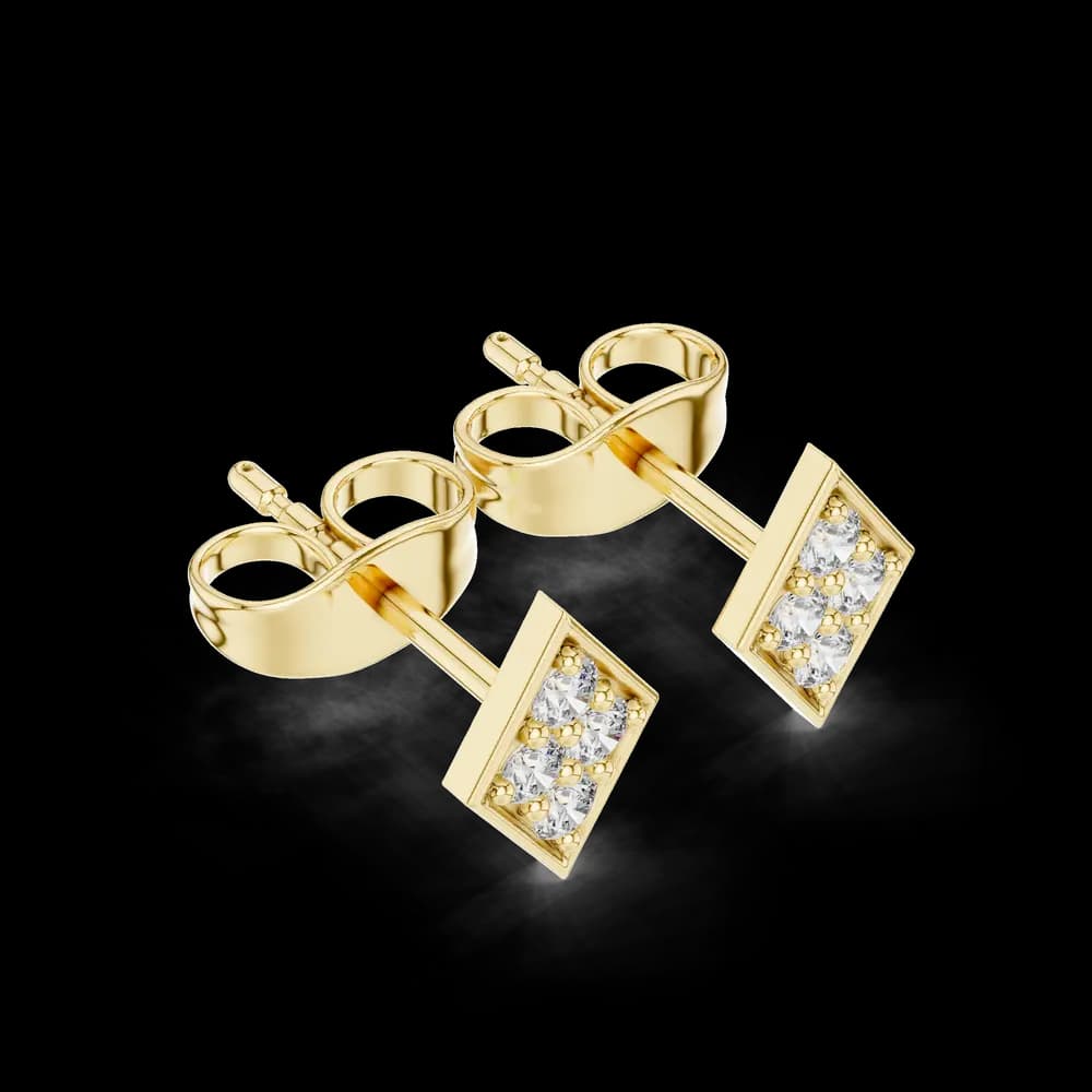 Free Bird lab grown diamond earring design - Image 5 Free Bird lab grown diamond earring design, view 5 of 6