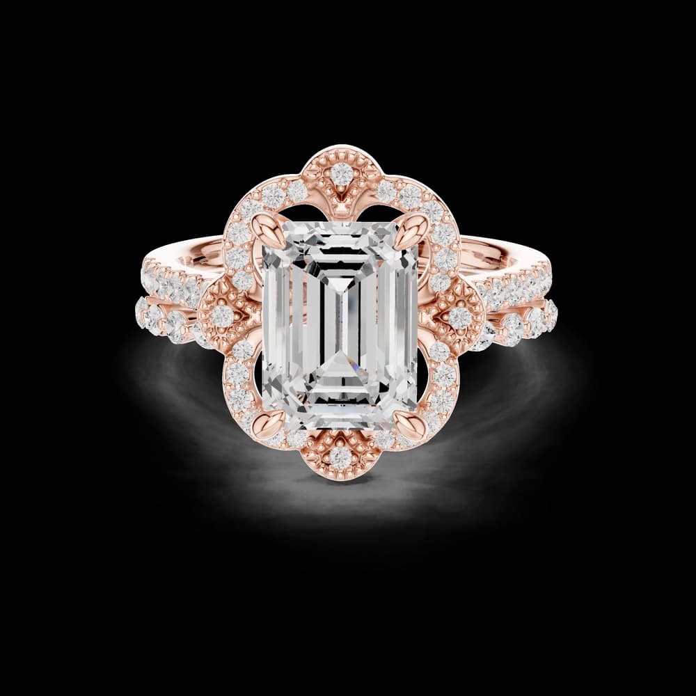 French Cut Lab Grown Diamond Ring - Image 1 French Cut Lab Grown Diamond Ring, view 1 of 6
