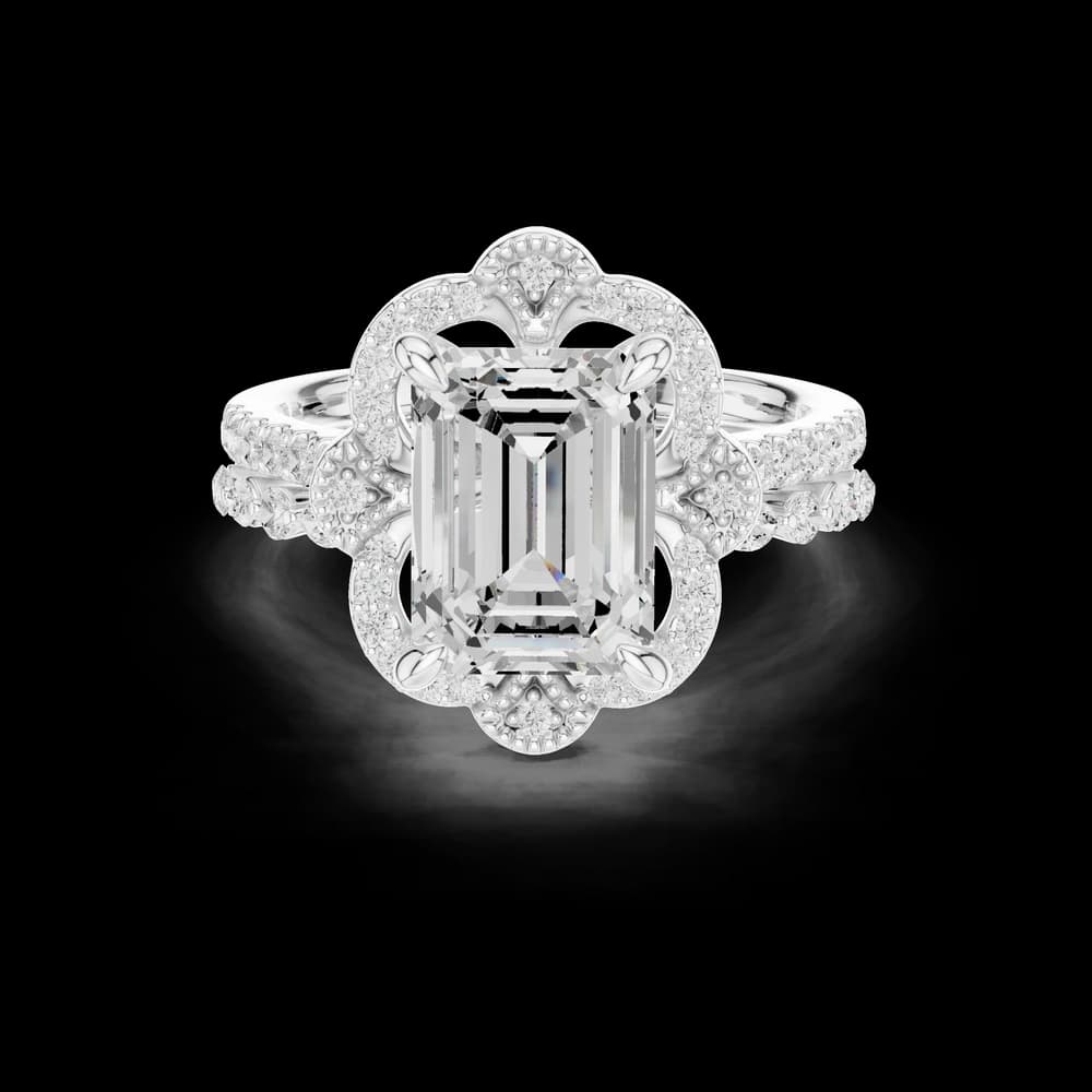 French Cut Lab Grown Diamond Ring - Image 2 French Cut Lab Grown Diamond Ring, view 2 of 6