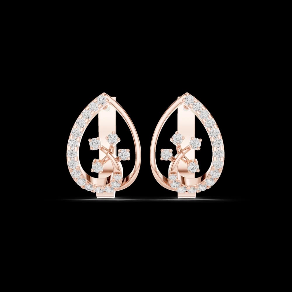 Frost Bite lab grown diamond earring design - Image 1 Frost Bite lab grown diamond earring design, view 1 of 6