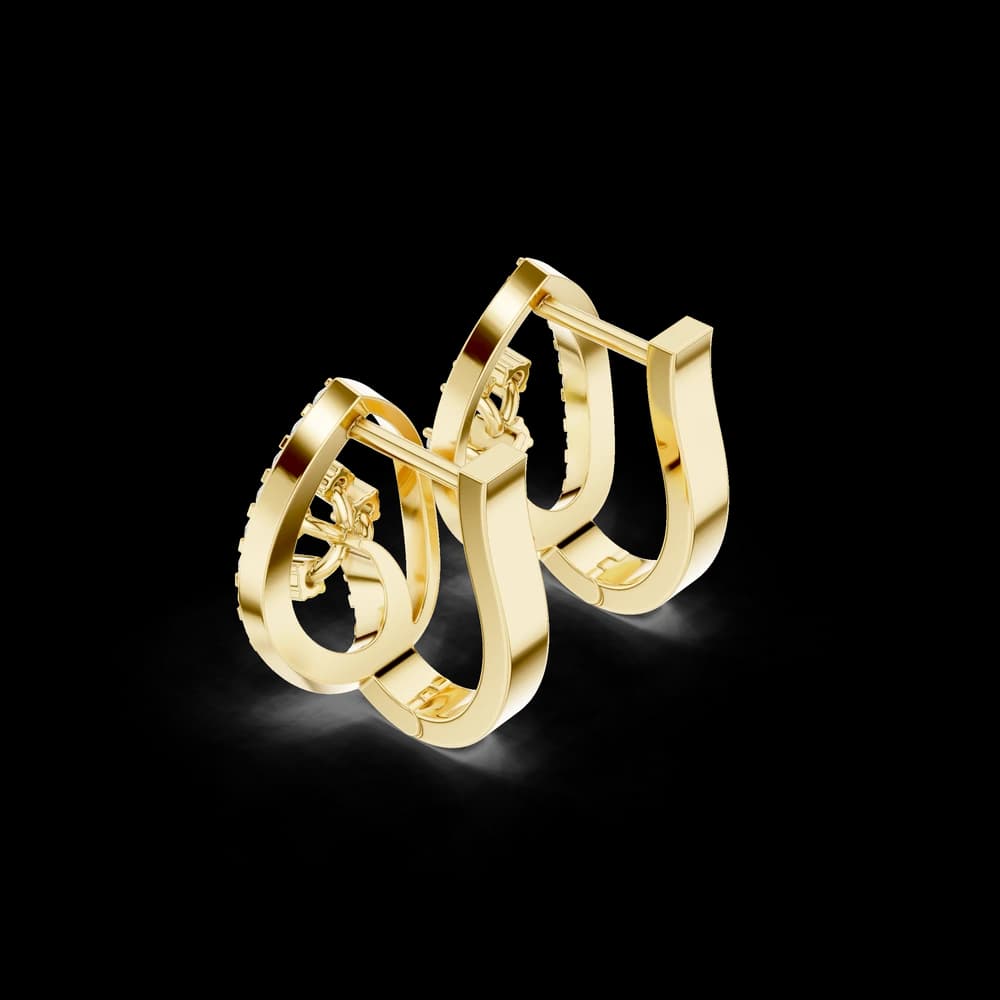 Frost Bite lab grown diamond earring design - Image 5 Frost Bite lab grown diamond earring design, view 5 of 6
