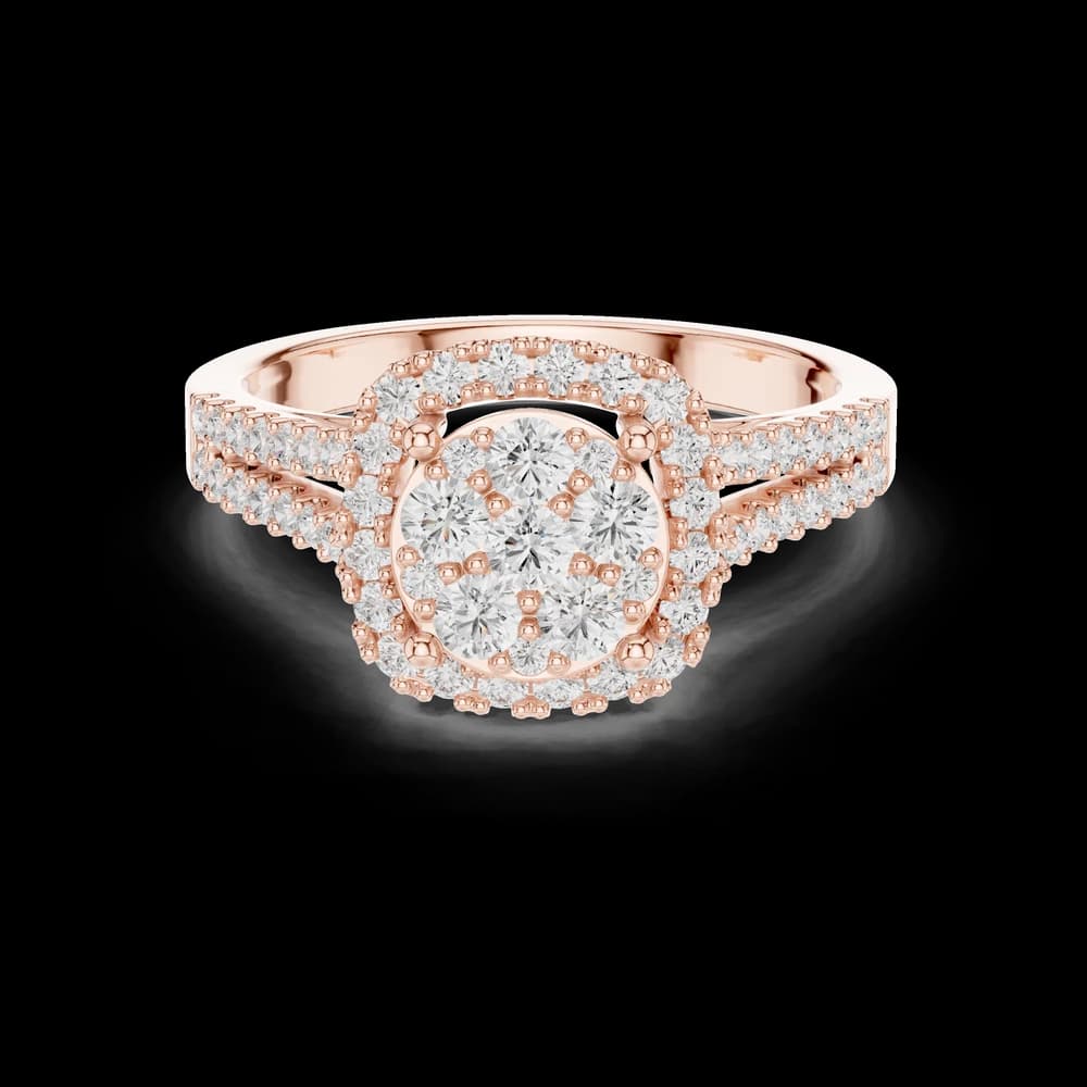Frost Floral Lab Grown Diamond Ring - Image 1 Frost Floral Lab Grown Diamond Ring, view 1 of 6