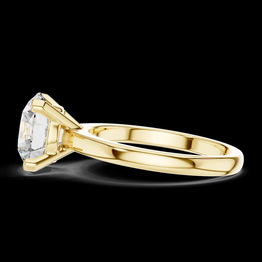 Round Solitaire Style Lab Grown Diamond Ring - Image 5 Round Solitaire Style Lab Grown Diamond Ring, view 5 of 5