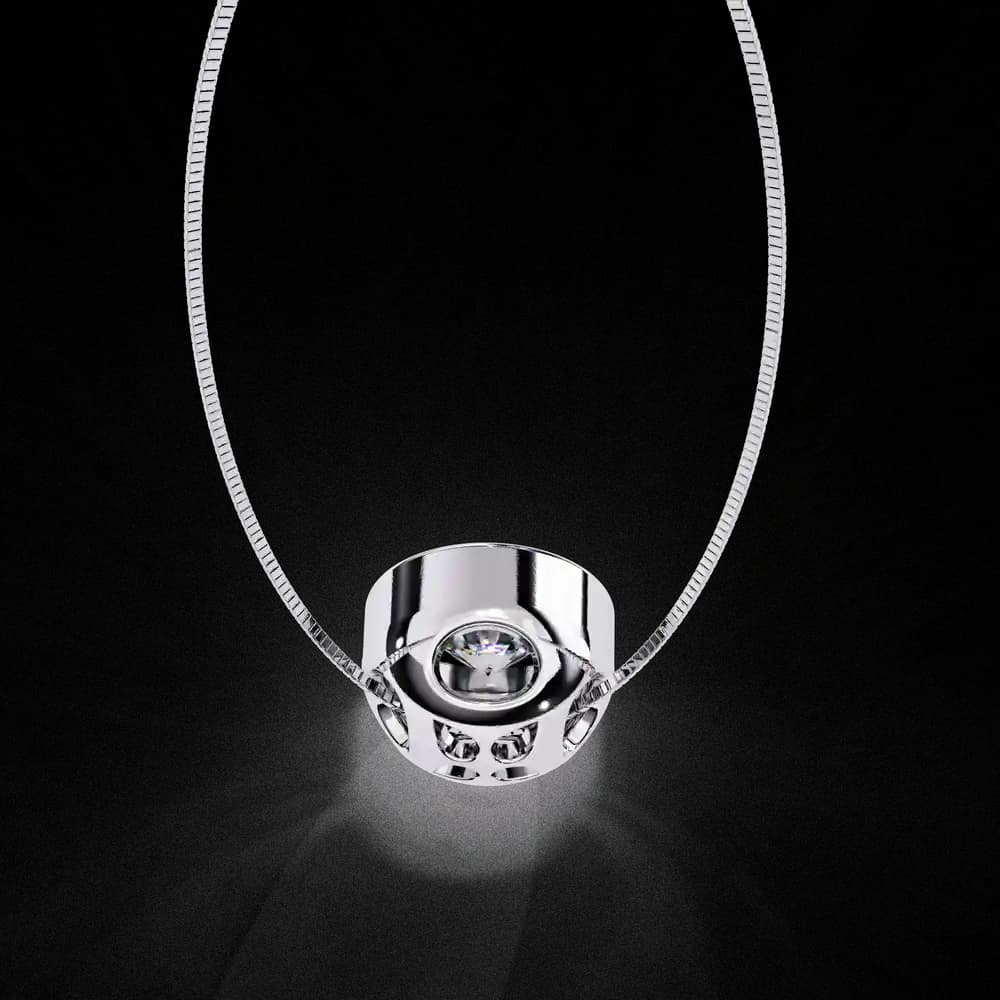 Gabriella Lab Grown Diamond Pendant - Image 13 Gabriella Lab Grown Diamond Pendant, view 13 of 22