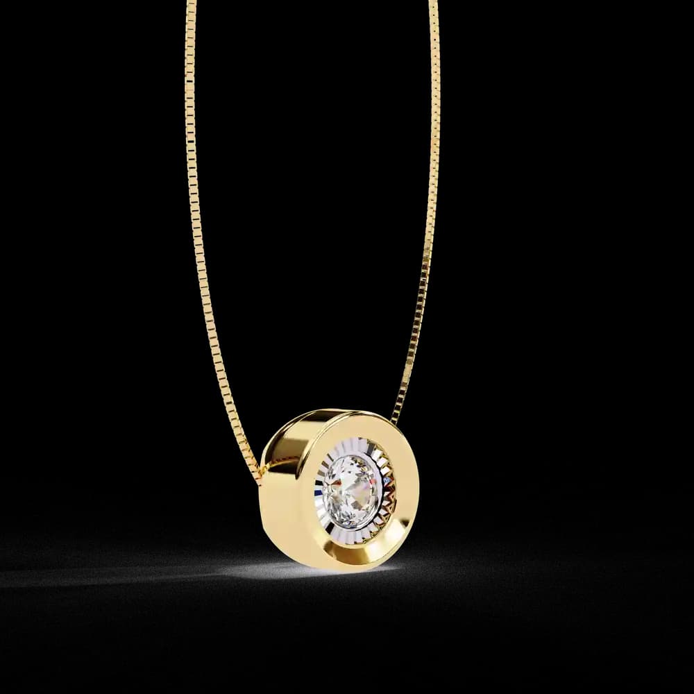 Gabriella Lab Grown Diamond Pendant - Image 3 Gabriella Lab Grown Diamond Pendant, view 3 of 22