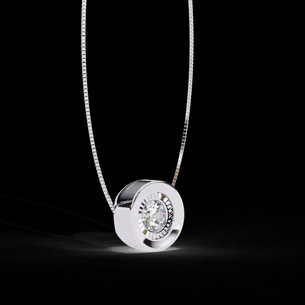 Gabriella Lab Grown Diamond Pendant - Image 7 Gabriella Lab Grown Diamond Pendant, view 7 of 22