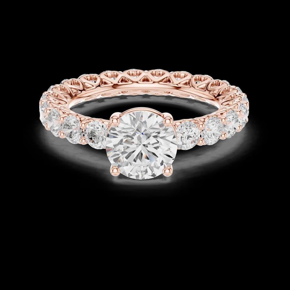 Gemma Hidden Accent Bridge Lab Grown Diamond Ring - Image 1 Gemma Hidden Accent Bridge Lab Grown Diamond Ring, view 1 of 6