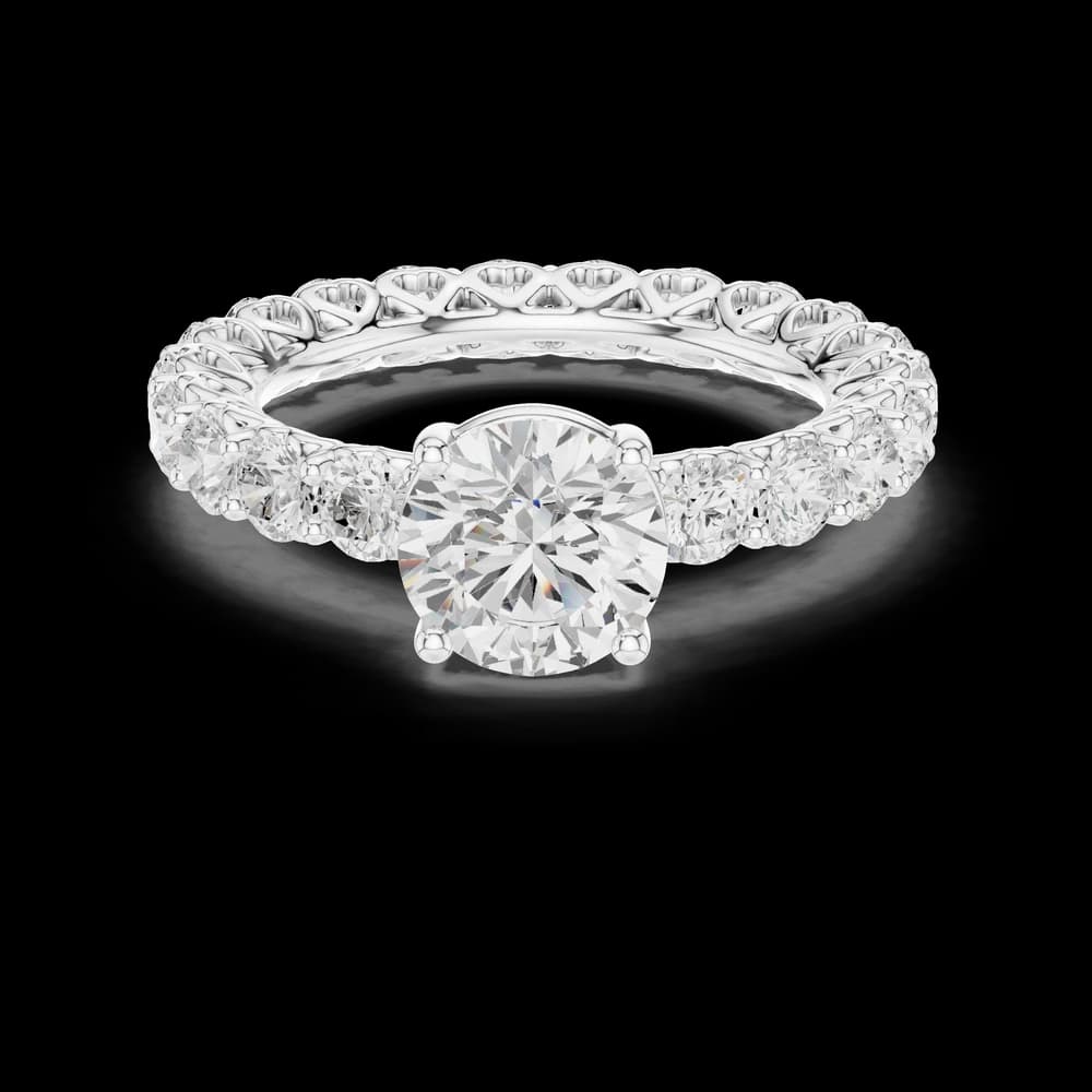 Gemma Hidden Accent Bridge Lab Grown Diamond Ring - Image 2 Gemma Hidden Accent Bridge Lab Grown Diamond Ring, view 2 of 6